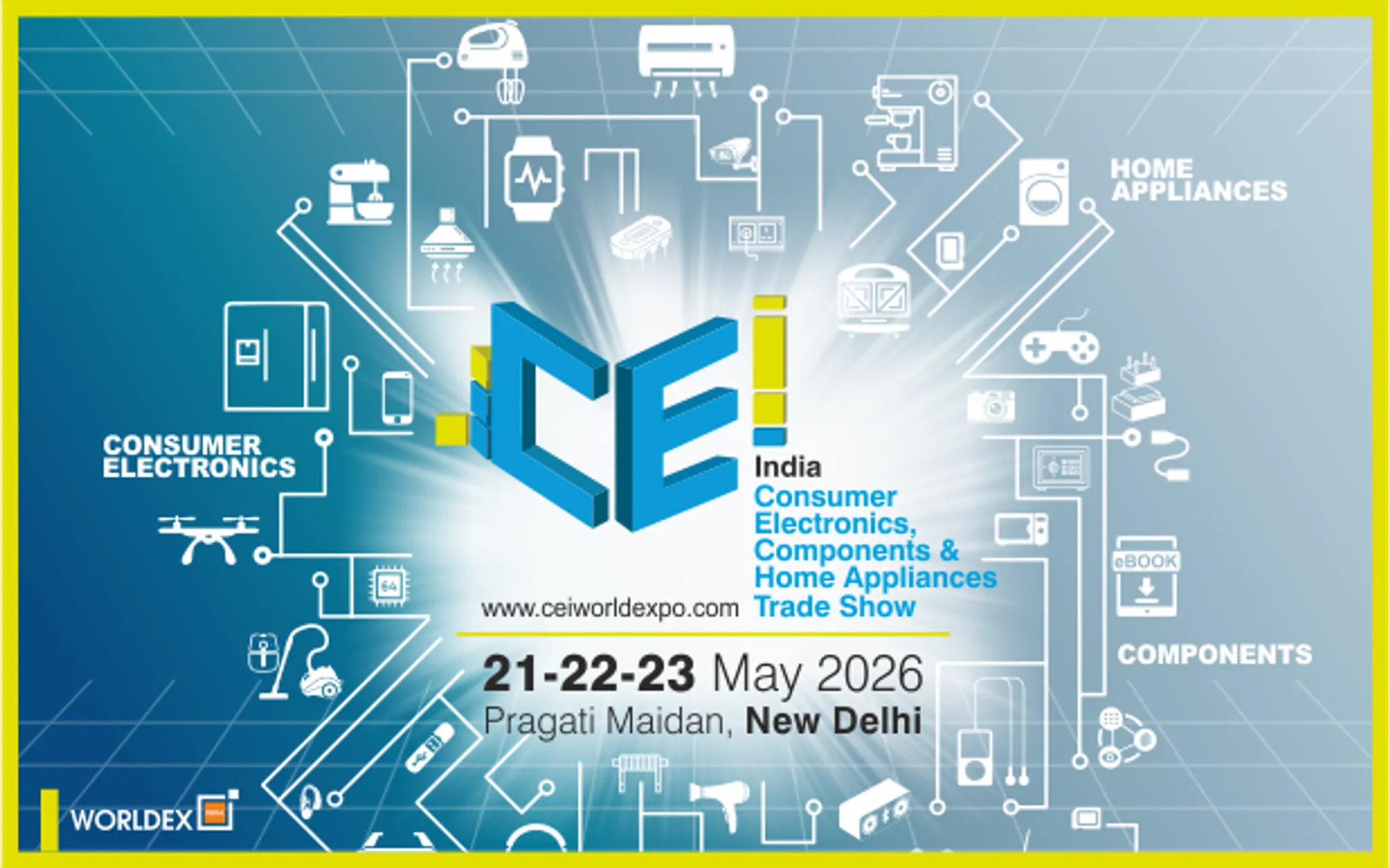 CEI - India Consumer Electronics,Components & Home Appliances Trade Show.
